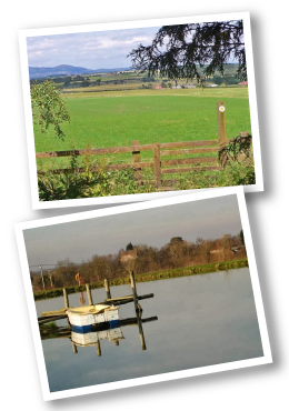 Malvern Hills & fishing lake